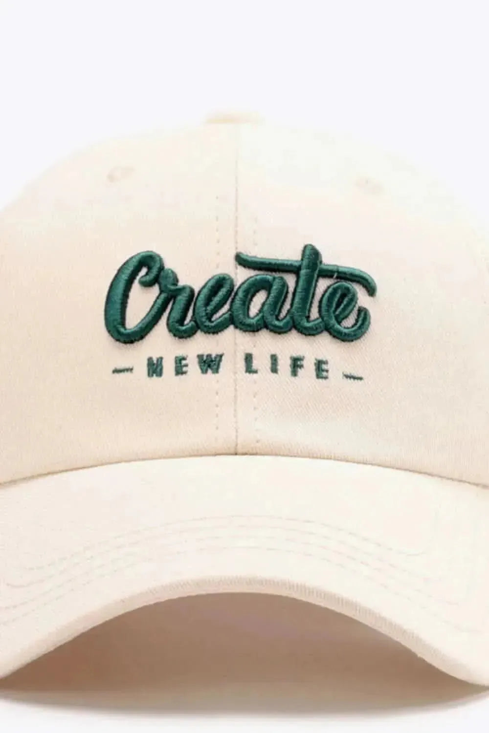 CREATE NEW LIFE Adjustable Cotton Baseball Cap - Bad Moms Club
