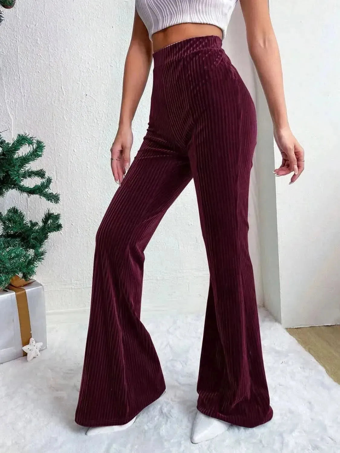 High Waist Flare Pants - Bad Moms Club