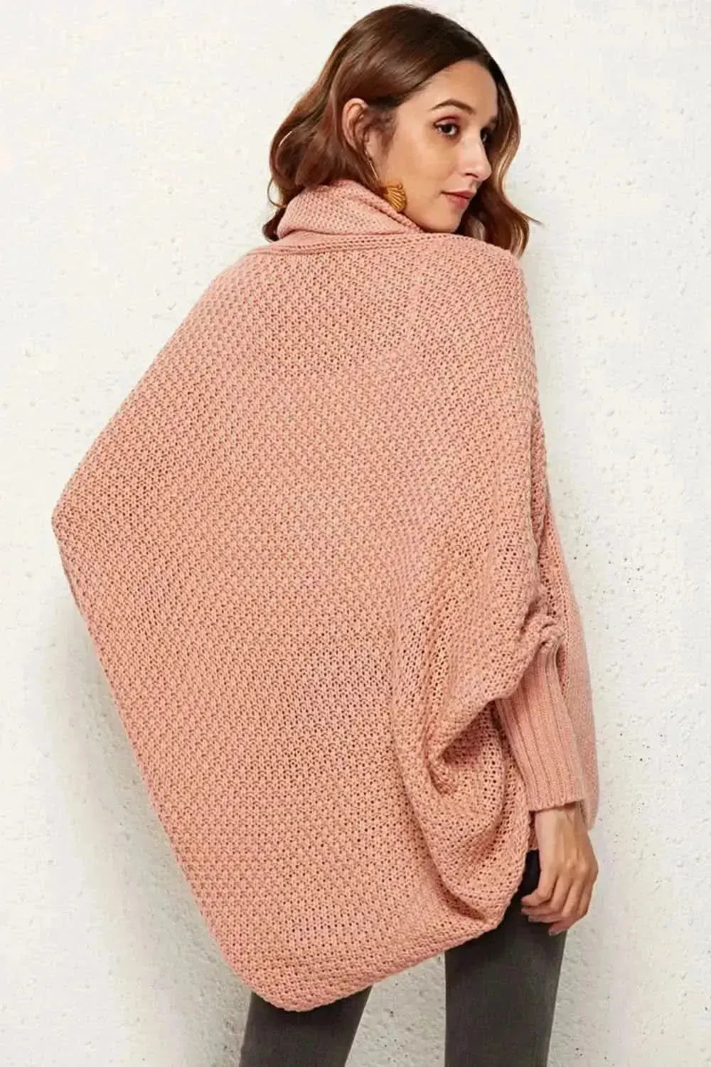 Open Front Dolman Sleeve Longline Cardigan - Bad Moms Club