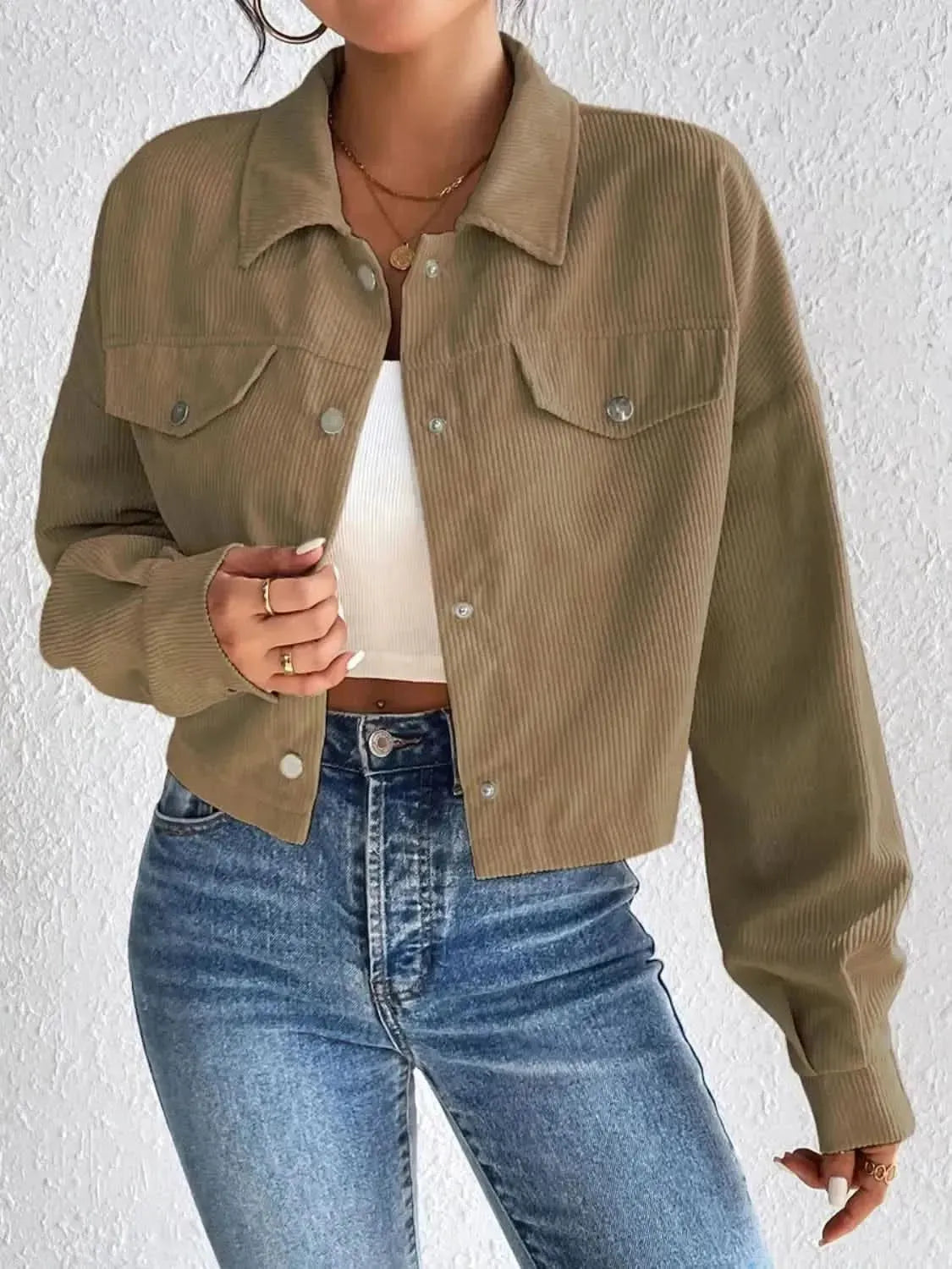 Honey Snap Down Long Sleeve Jacket - Bad Moms Club