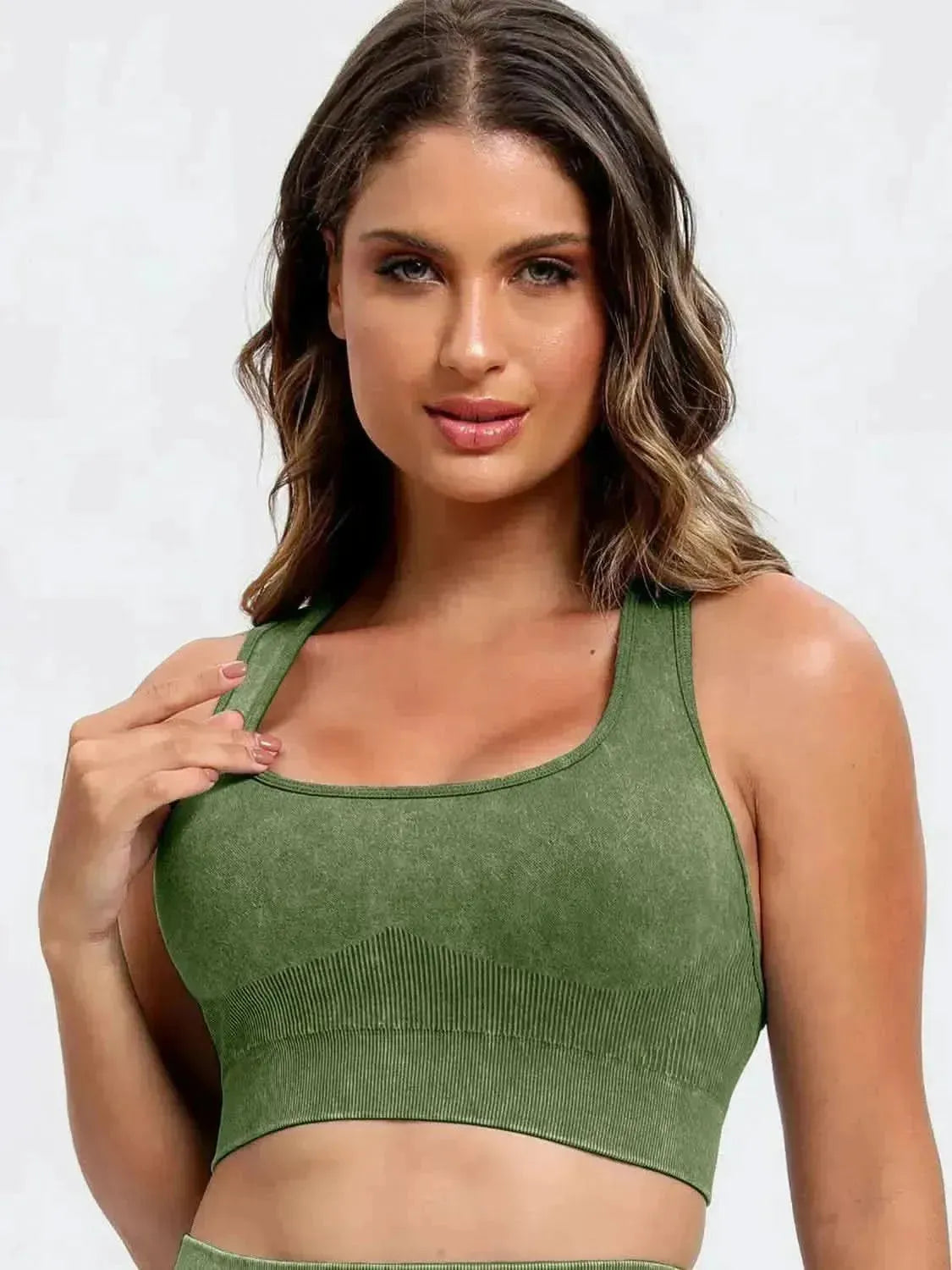 Scoop Neck Wide Strap Top and Shorts Active Set - Bad Moms Club