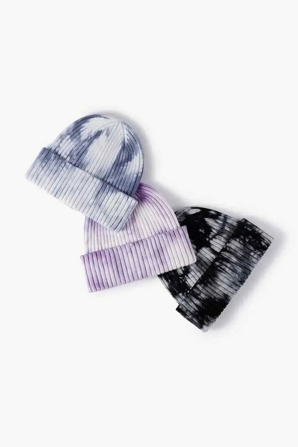 Tie-Dye Ribbed Cuffed Beanie - Bad Moms Club
