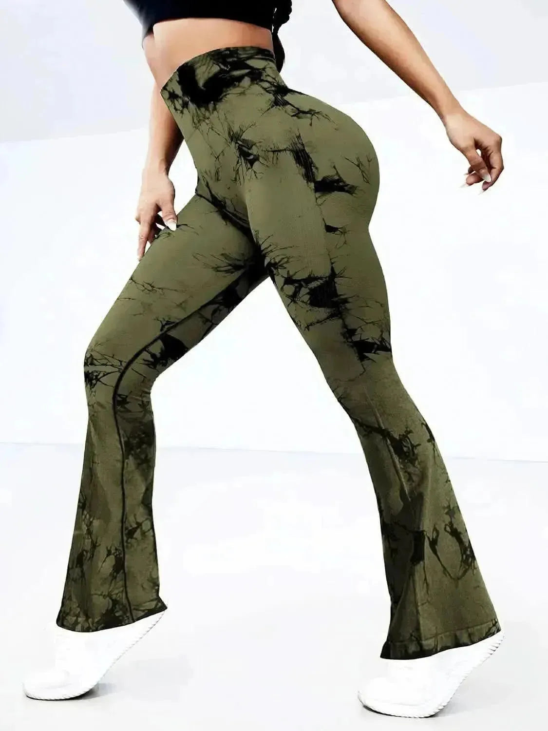 Tie-Dye High Waist Active Leggings - Bad Moms Club