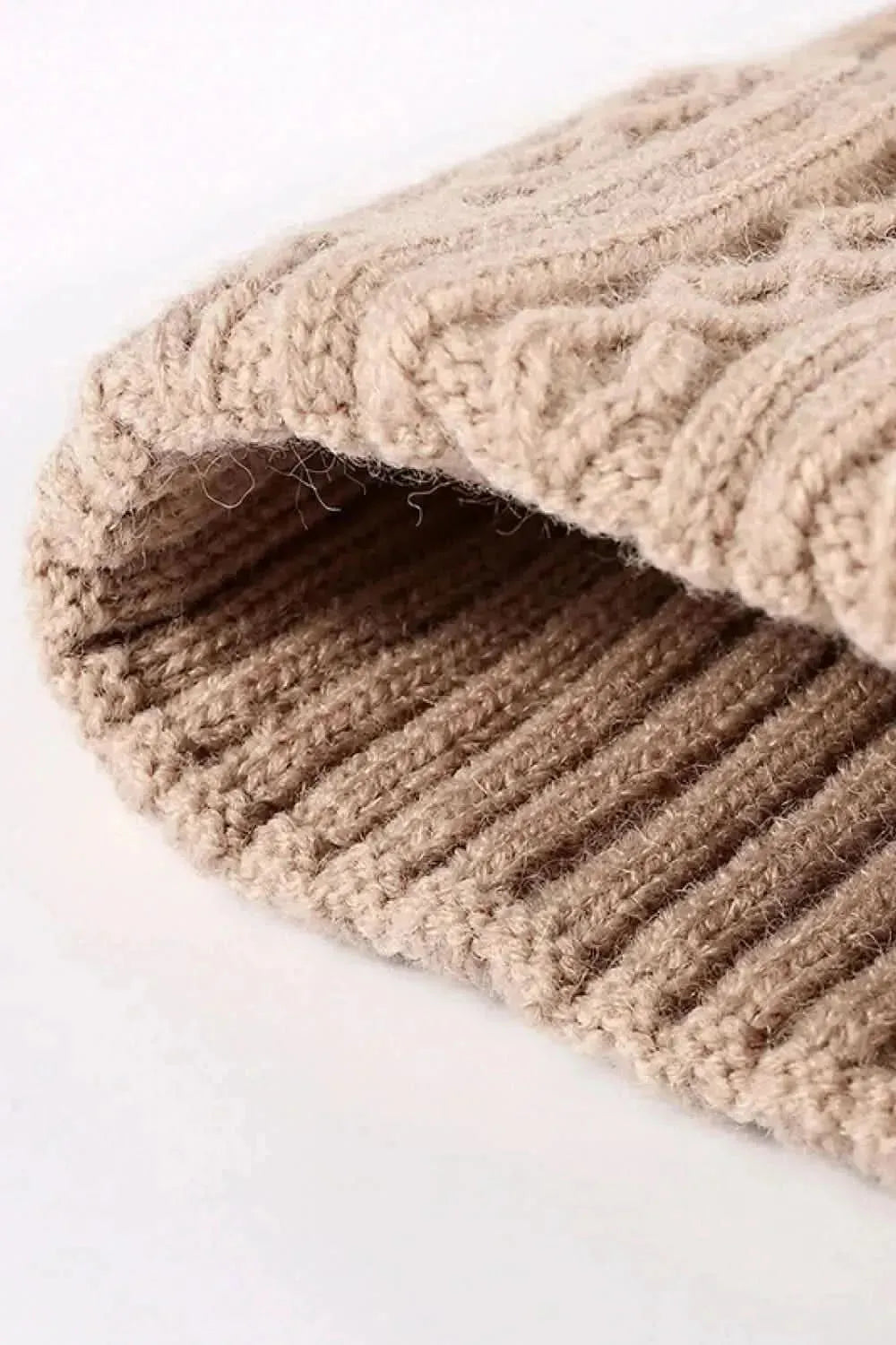 Mixed Knit Cuff Beanie - Bad Moms Club