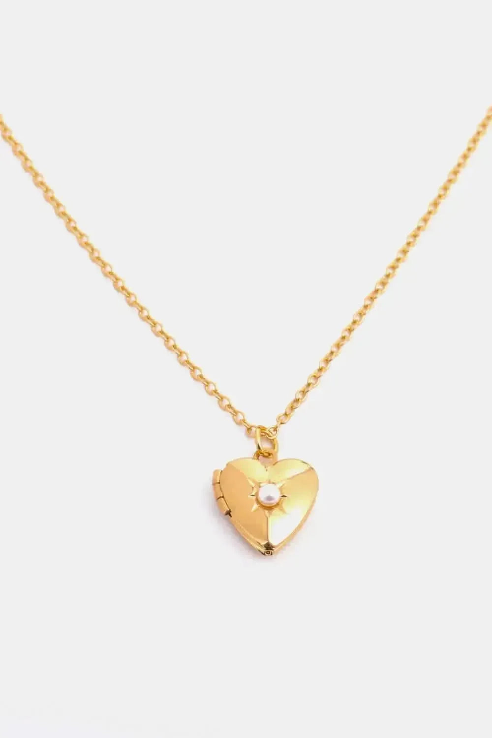 Zircon Heart Shape 14K Gold-Plated Pendant Necklace - Bad Moms Club