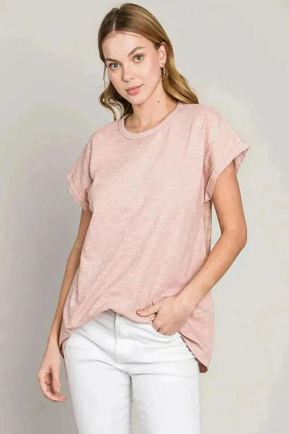 Cotton Bleu by Nu Label Plaid Short Sleeve T-Shirt - Bad Moms Club