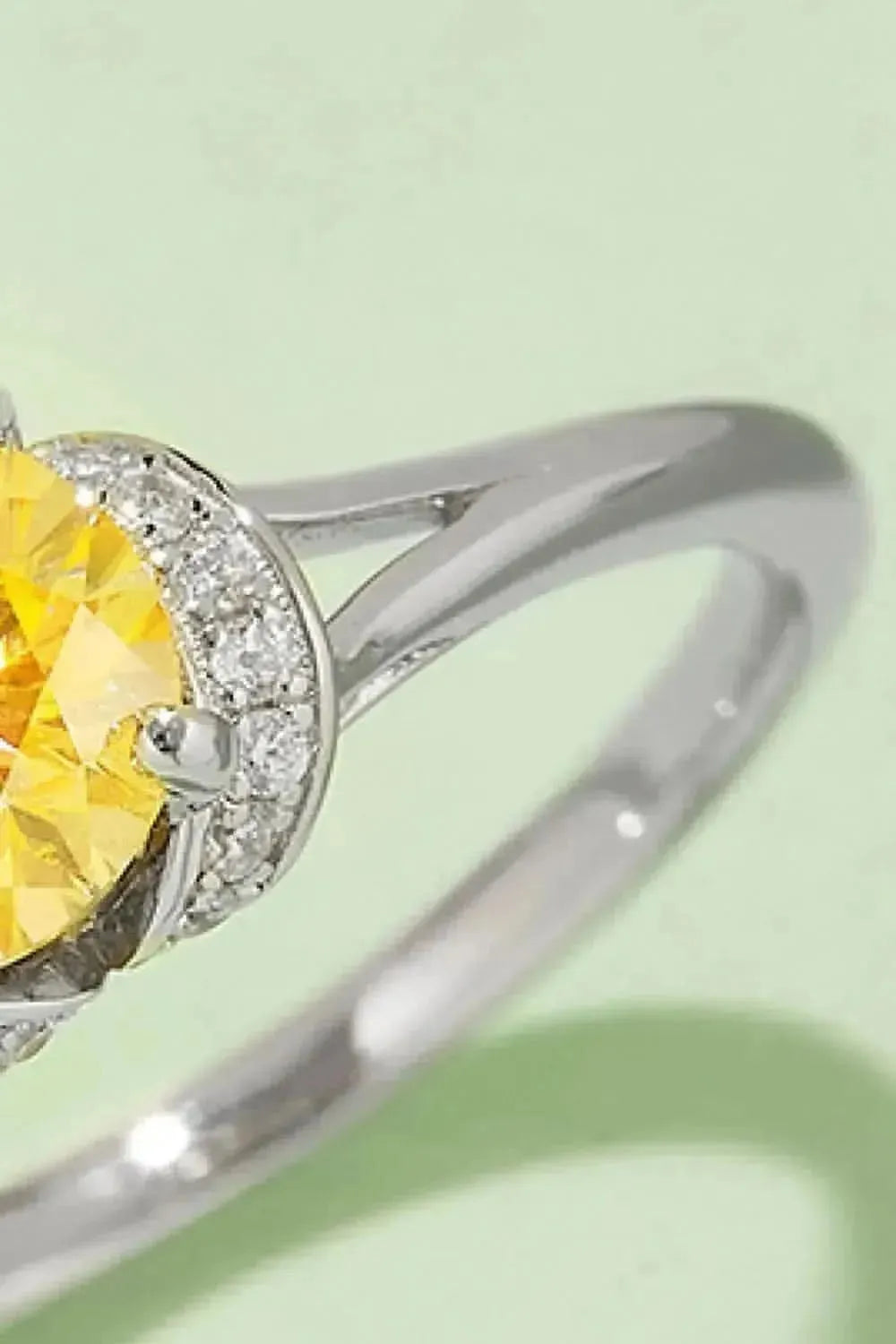 1 Carat Moissanite 4-Prong 925 Sterling Silver Ring - Bad Moms Club