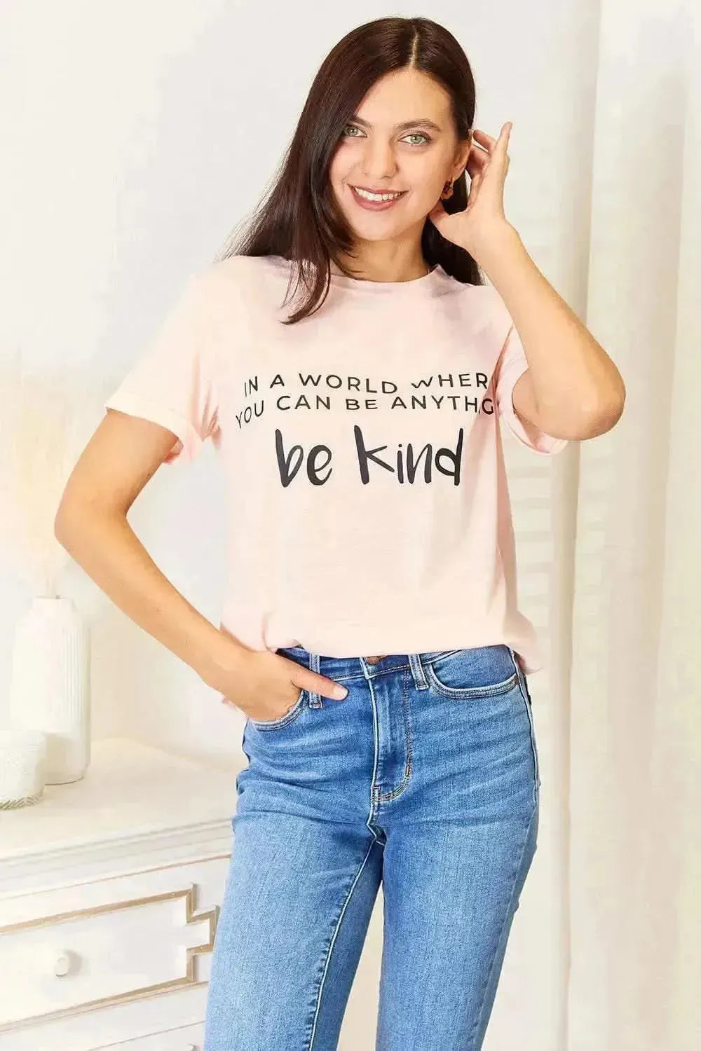 Simply Love Slogan Graphic Cuffed T-Shirt - Bad Moms Club