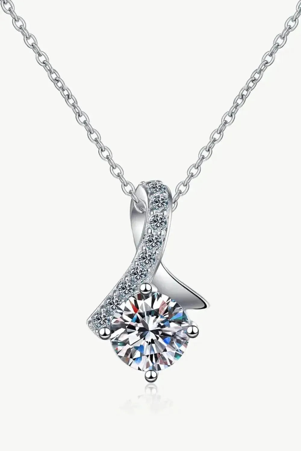 Unique and Chic Moissanite Pendant Necklace - Bad Moms Club