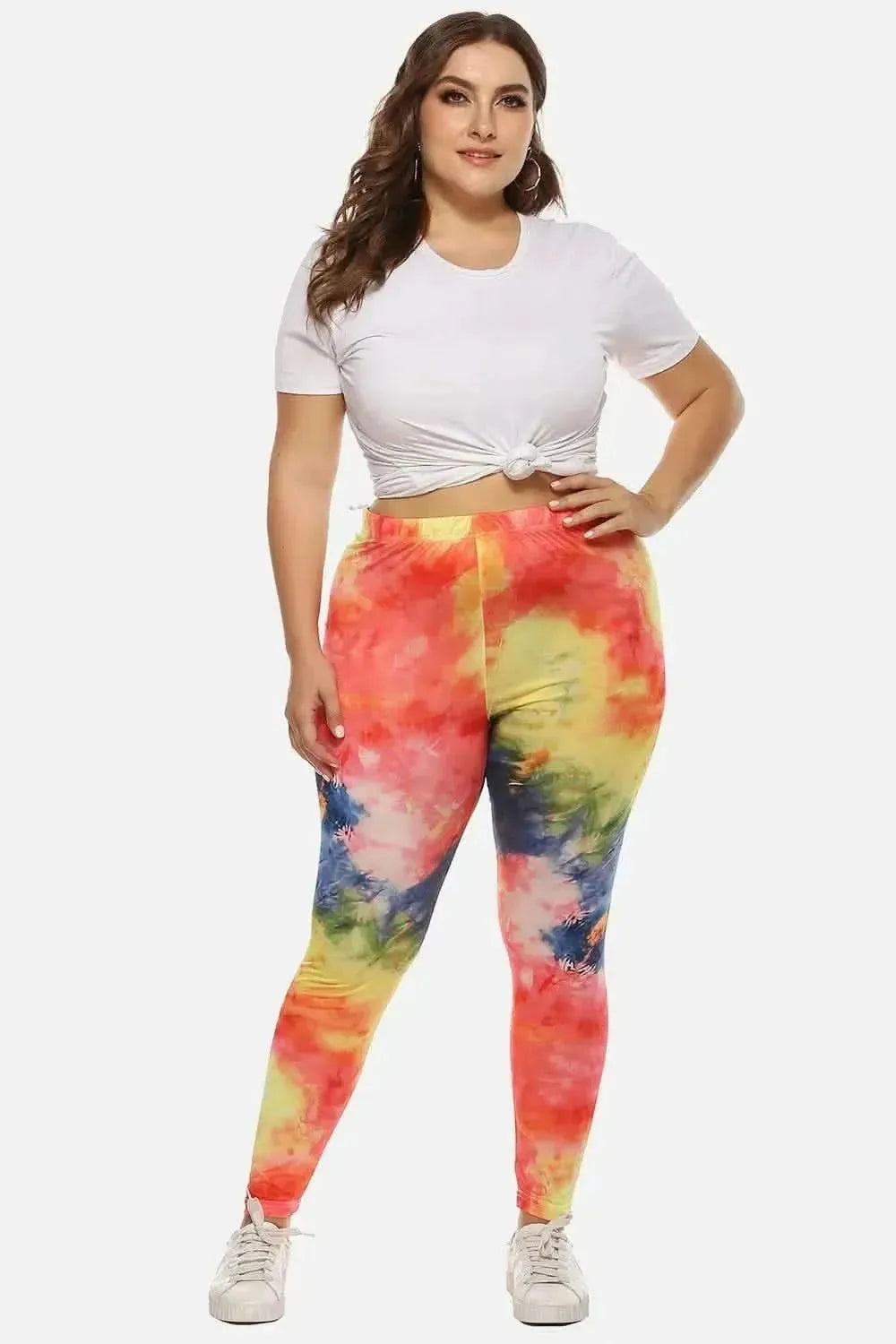 Plus Size Tie Dye Legging - Bad Moms Club
