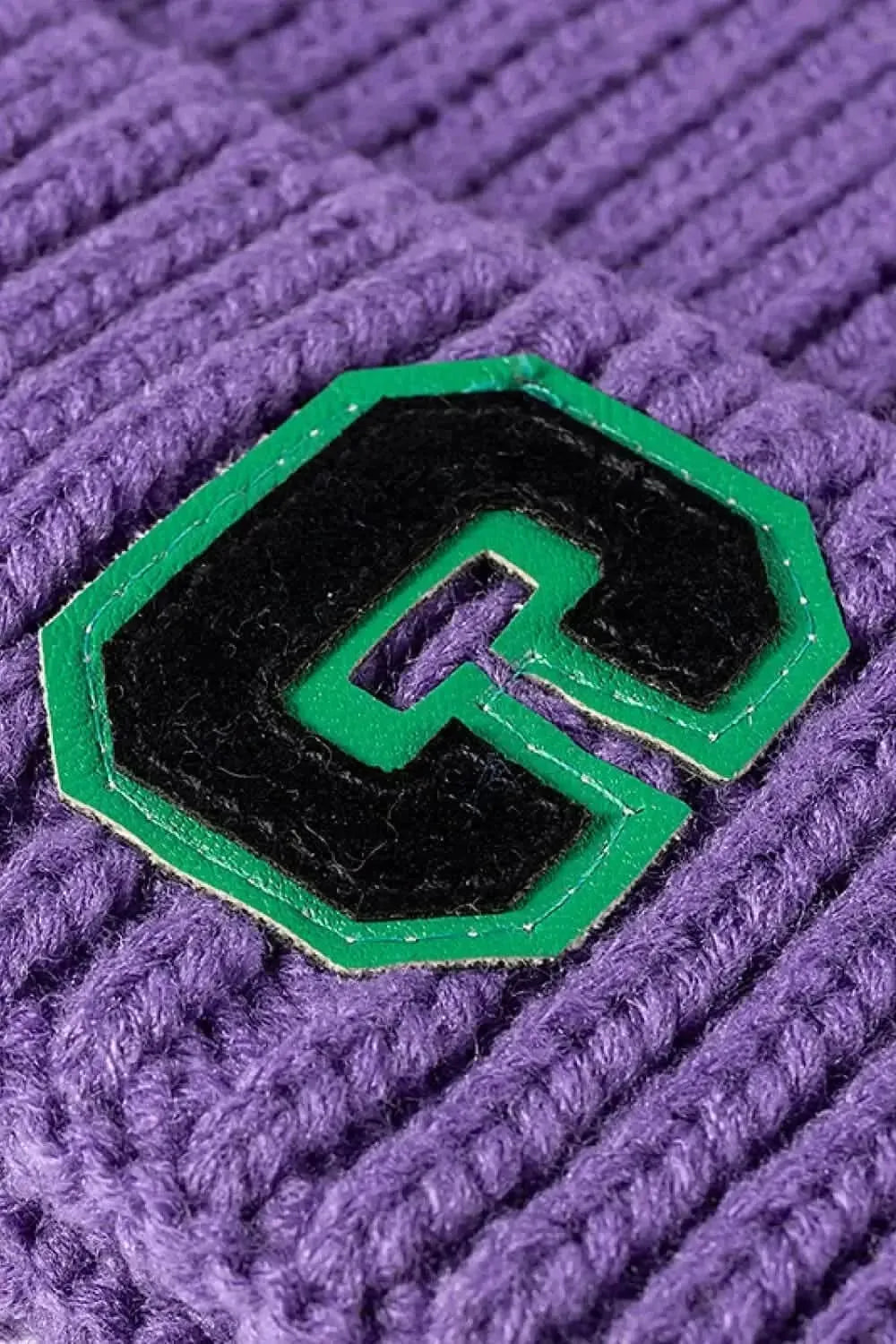 Letter C Patch Cuffed Beanie - Bad Moms Club