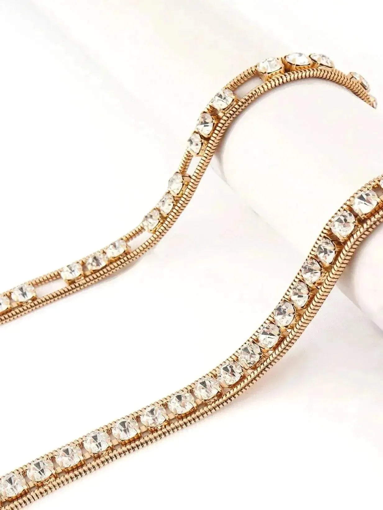 Rhinestone Metal Belt - Bad Moms Club