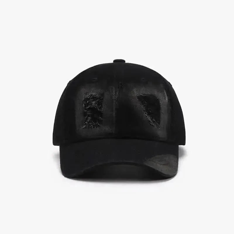 Distressed Cotton Baseball Cap - Bad Moms Club