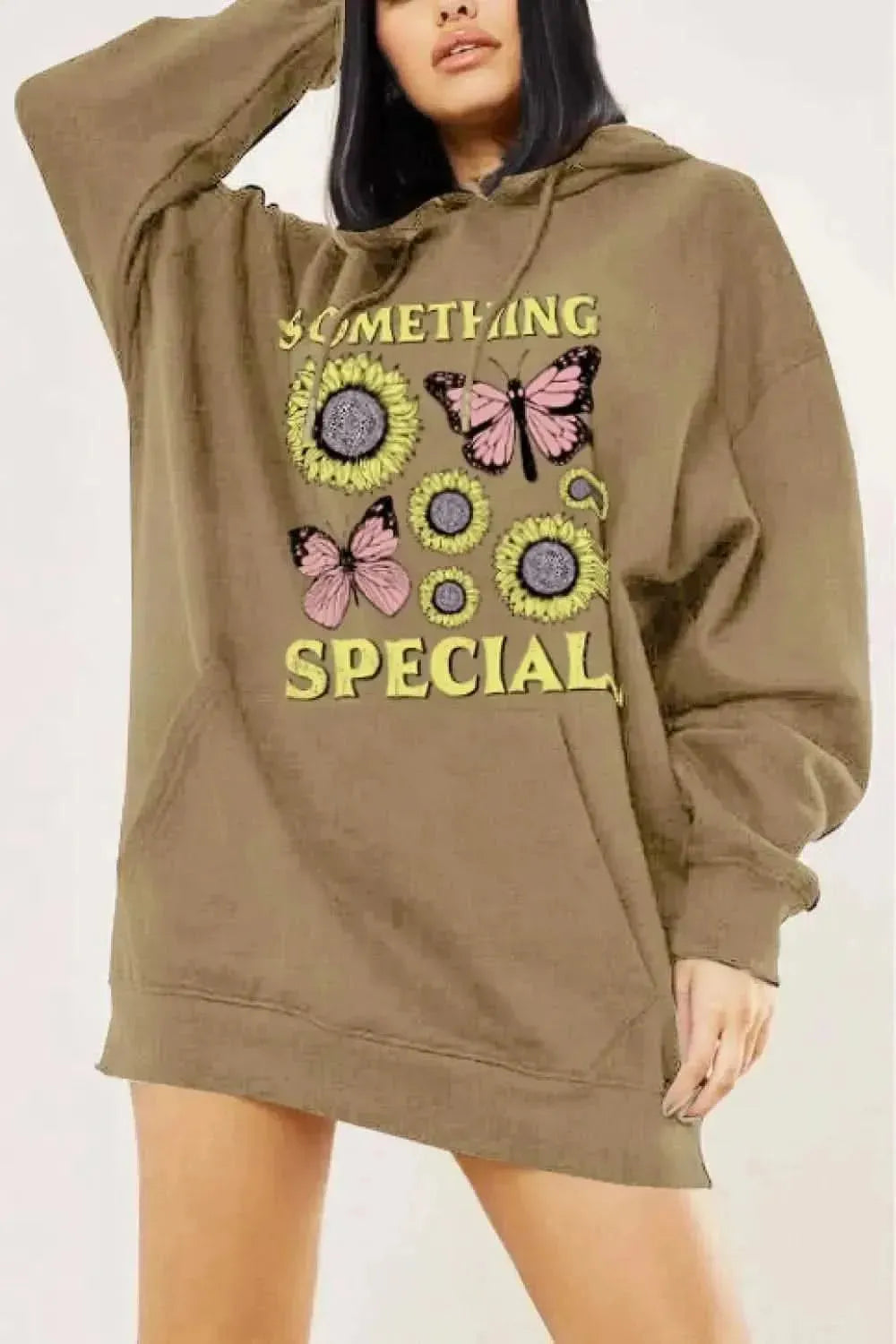 Simply Love Simply Love Full Size SOMETHING SPECIAL Graphic Hoodie - Bad Moms Club