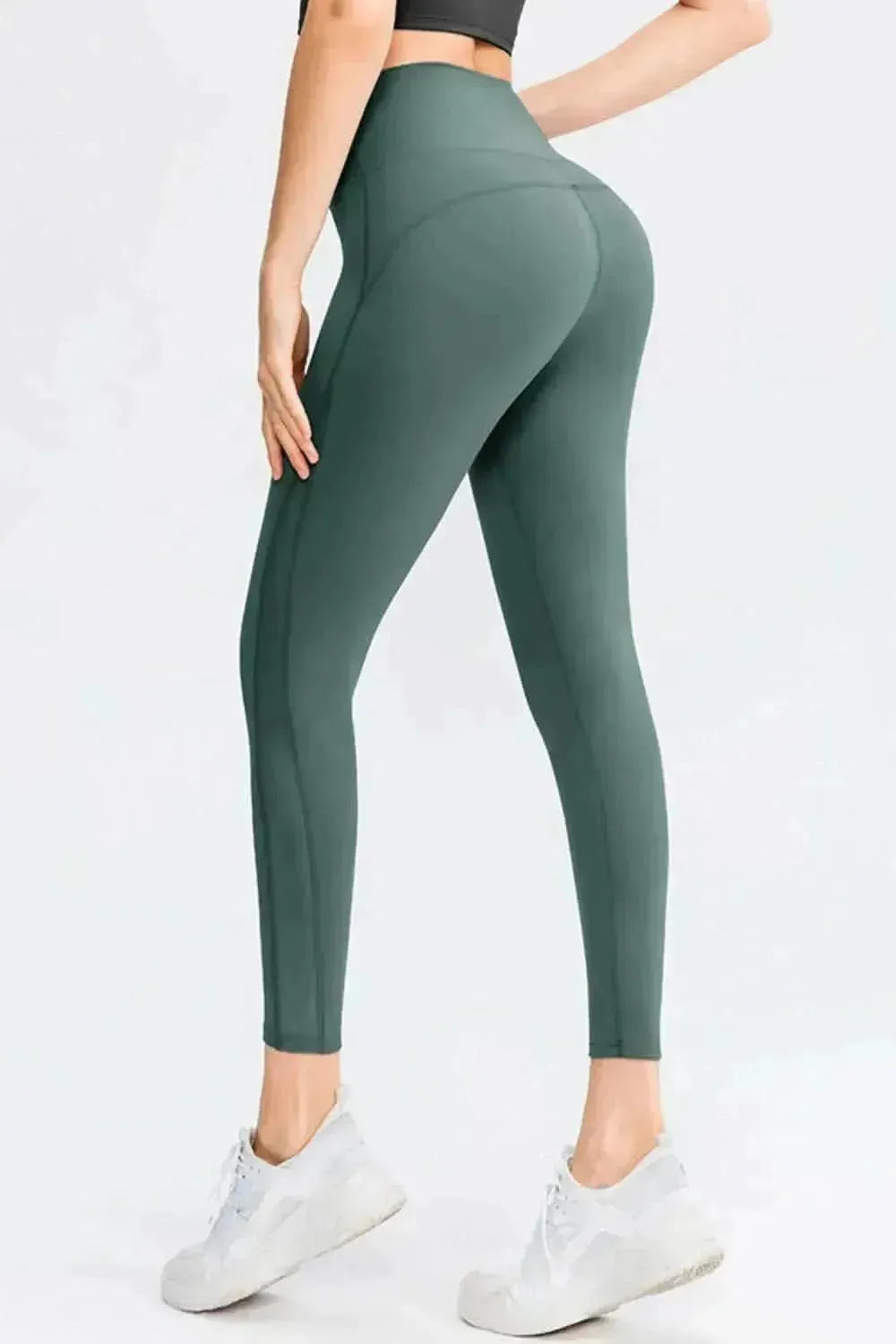 Wide Waistband Slim Fit Long Sports Pants - Bad Moms Club