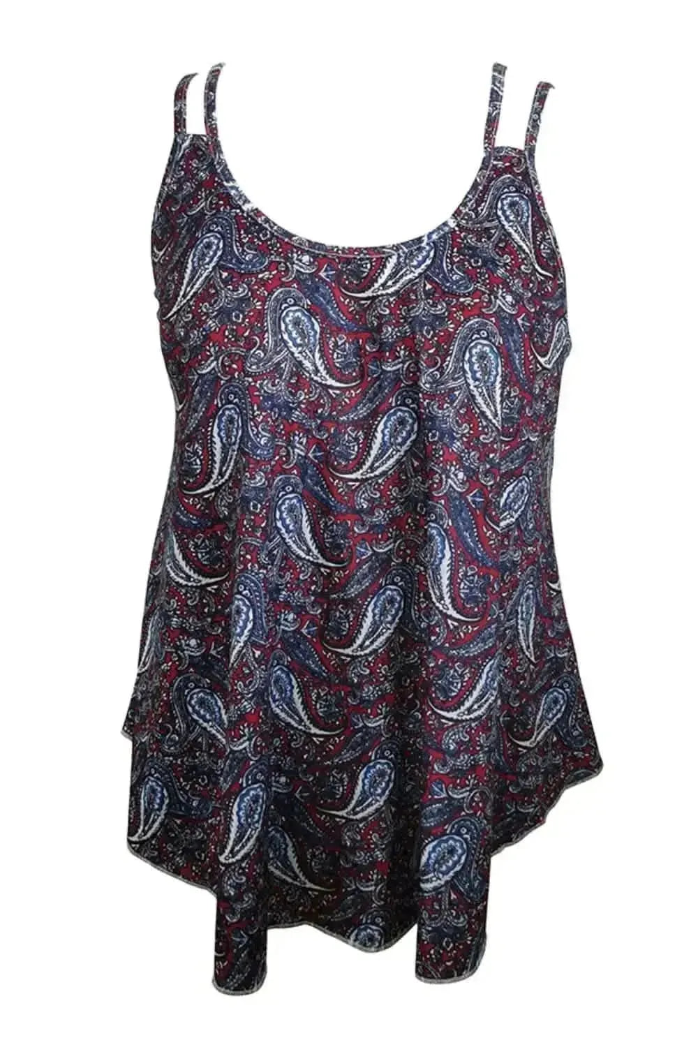 Shiny Scoop Neck Double-Strap Cami - Bad Moms Club