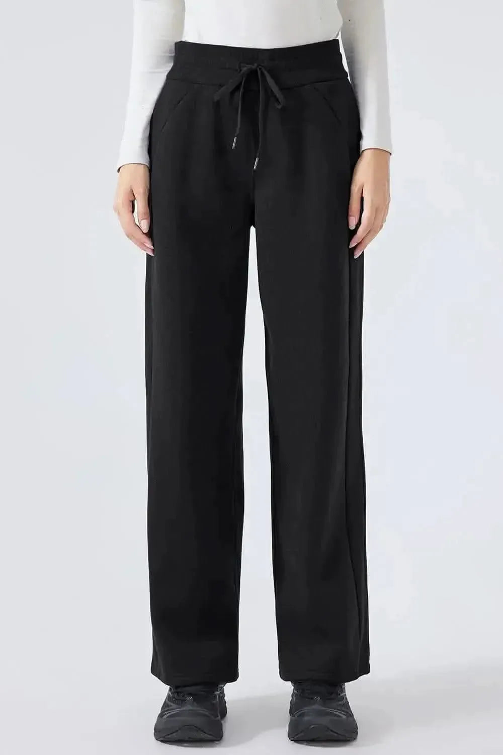 Millennia Drawstring Wide Leg Pants - Bad Moms Club