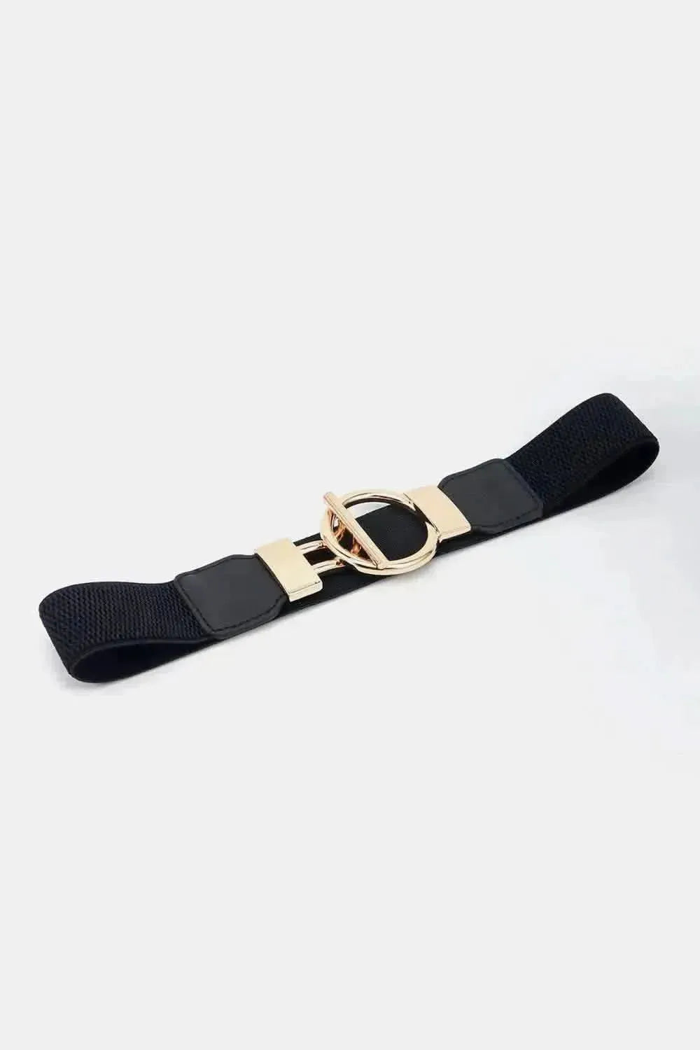 Circle Shape Buckle Zinc Alloy Buckle PU Leather Belt - Bad Moms Club