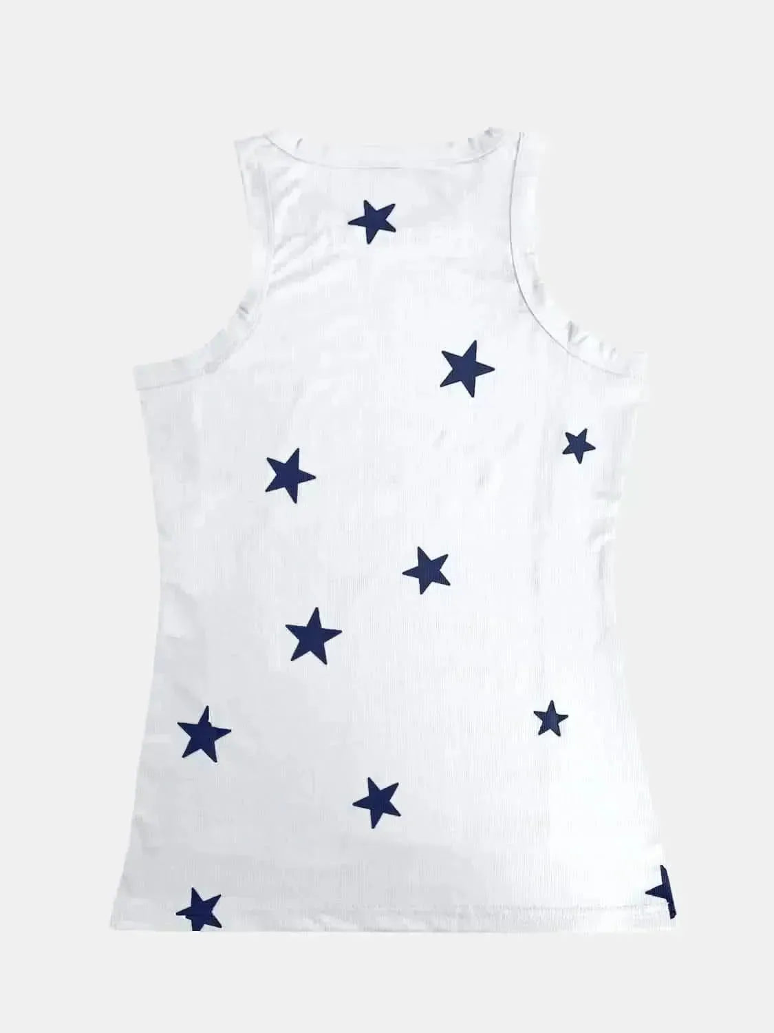 Full Size Star Round Neck Tank - Bad Moms Club
