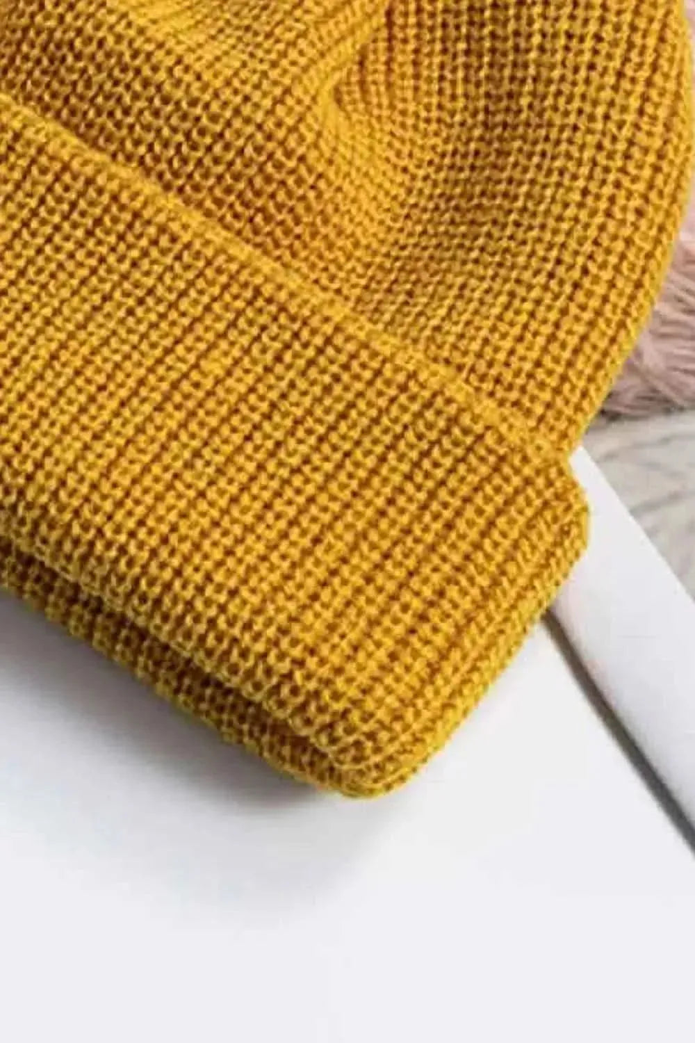 Cozy Rib-Knit Cuff Beanie - Bad Moms Club