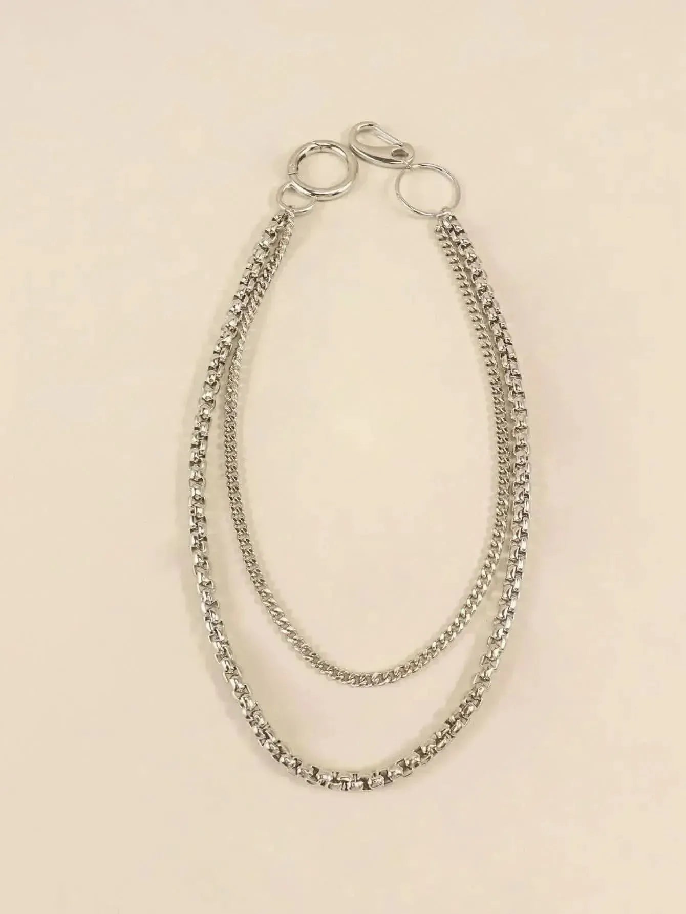 Double-Layered Metal Chain Belt - Bad Moms Club