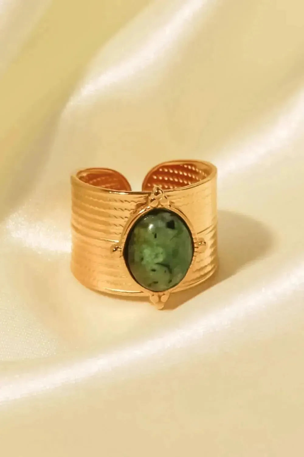 18K Gold-Plated Wide Open Ring - Bad Moms Club