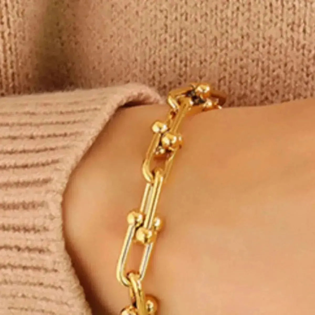 Chunky Chain Titanium Steel Bracelet - Bad Moms Club