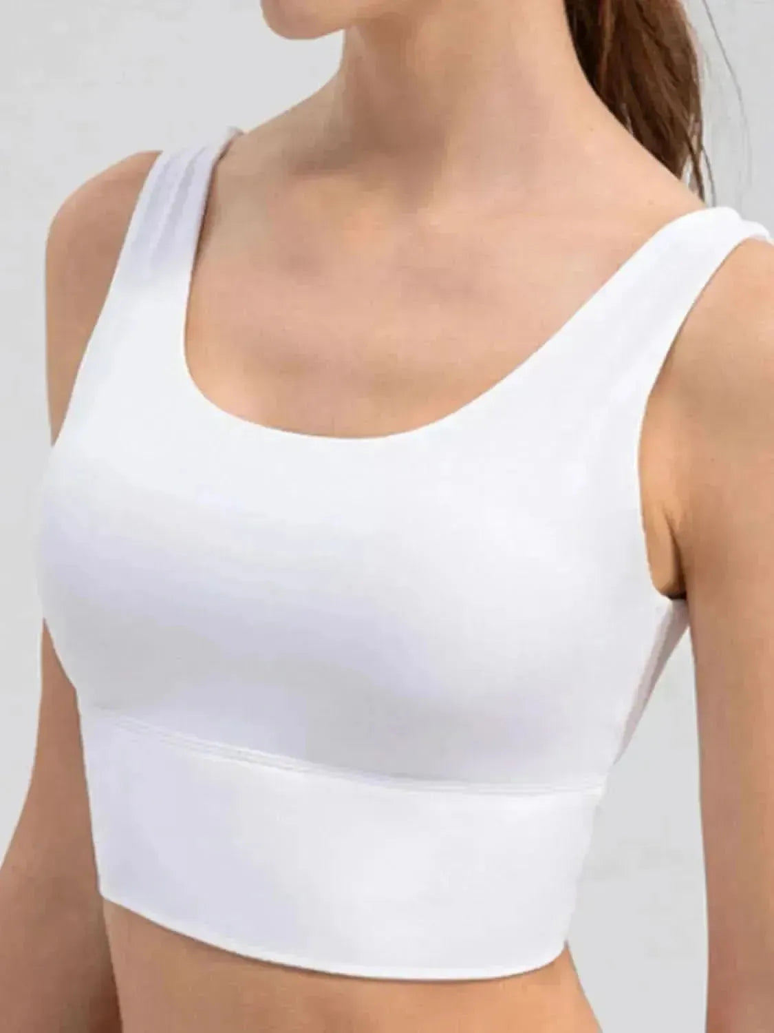 Scoop Neck Wide Strap Active Tank - Bad Moms Club