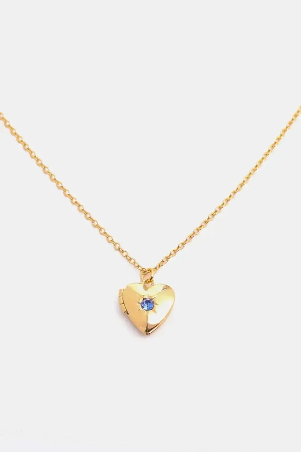 Zircon Heart Shape 14K Gold-Plated Pendant Necklace - Bad Moms Club