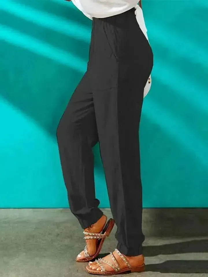 High Waist Joggers with Pockets - Bad Moms Club