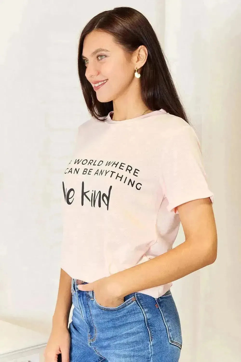Simply Love Slogan Graphic Cuffed T-Shirt - Bad Moms Club