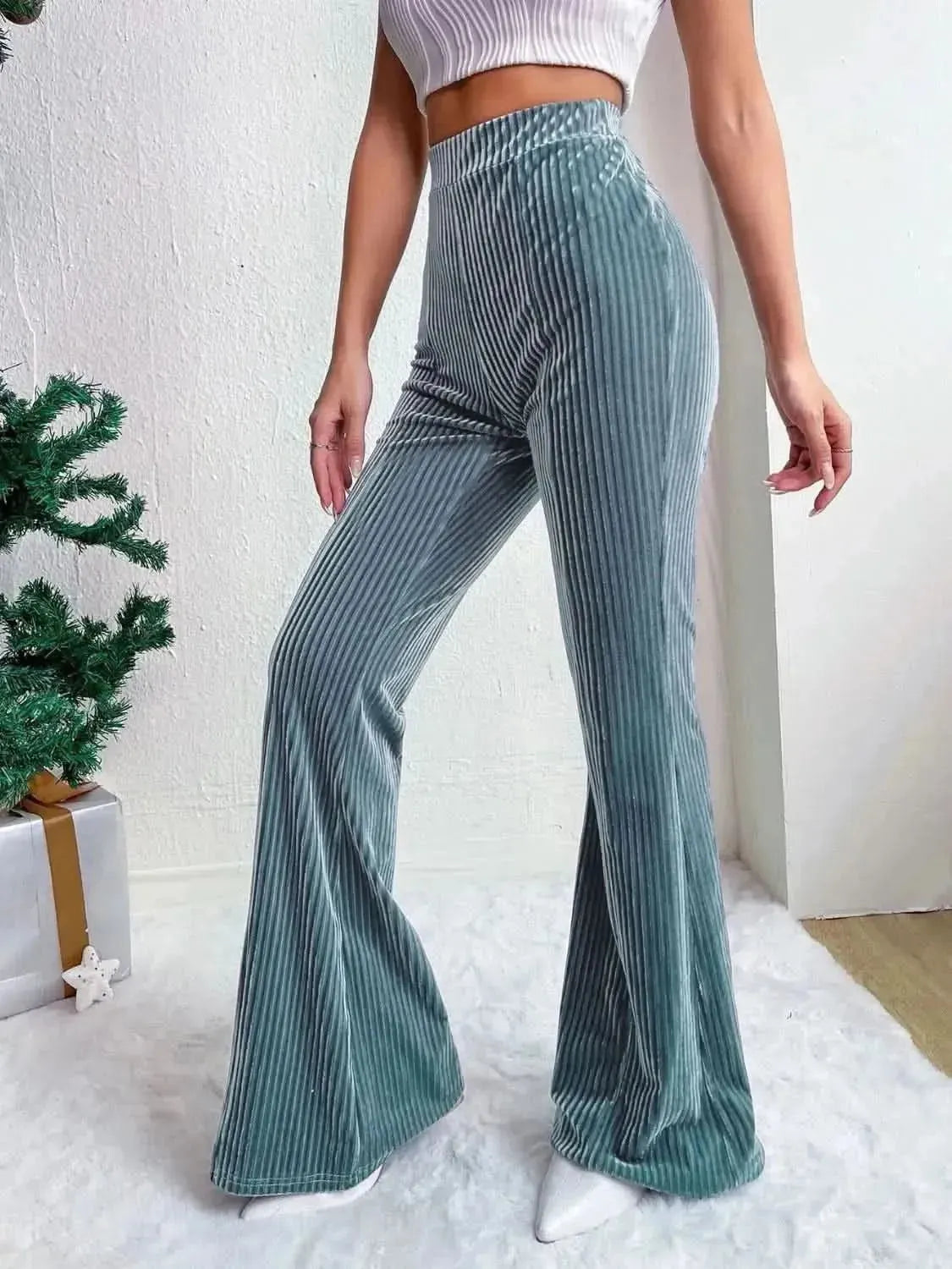 High Waist Flare Pants - Bad Moms Club