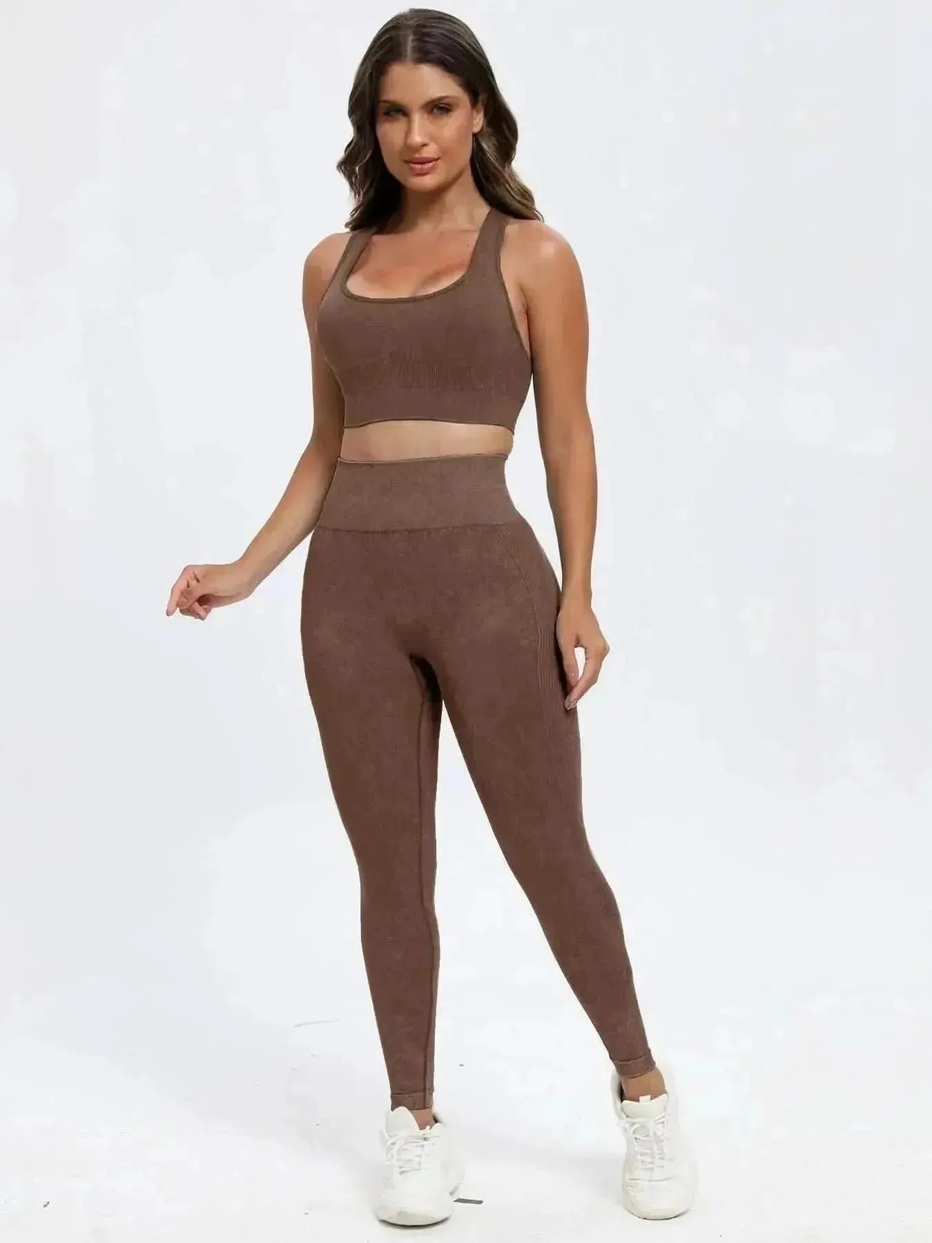 Scoop Neck Wide Strap Top and Pants Active Set - Bad Moms Club