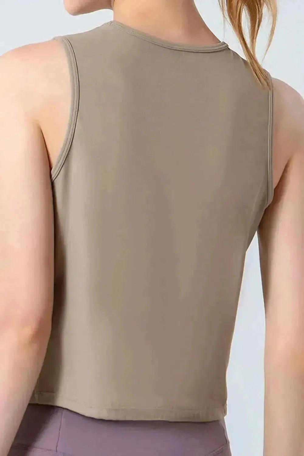 Round Neck Active Tank - Bad Moms Club