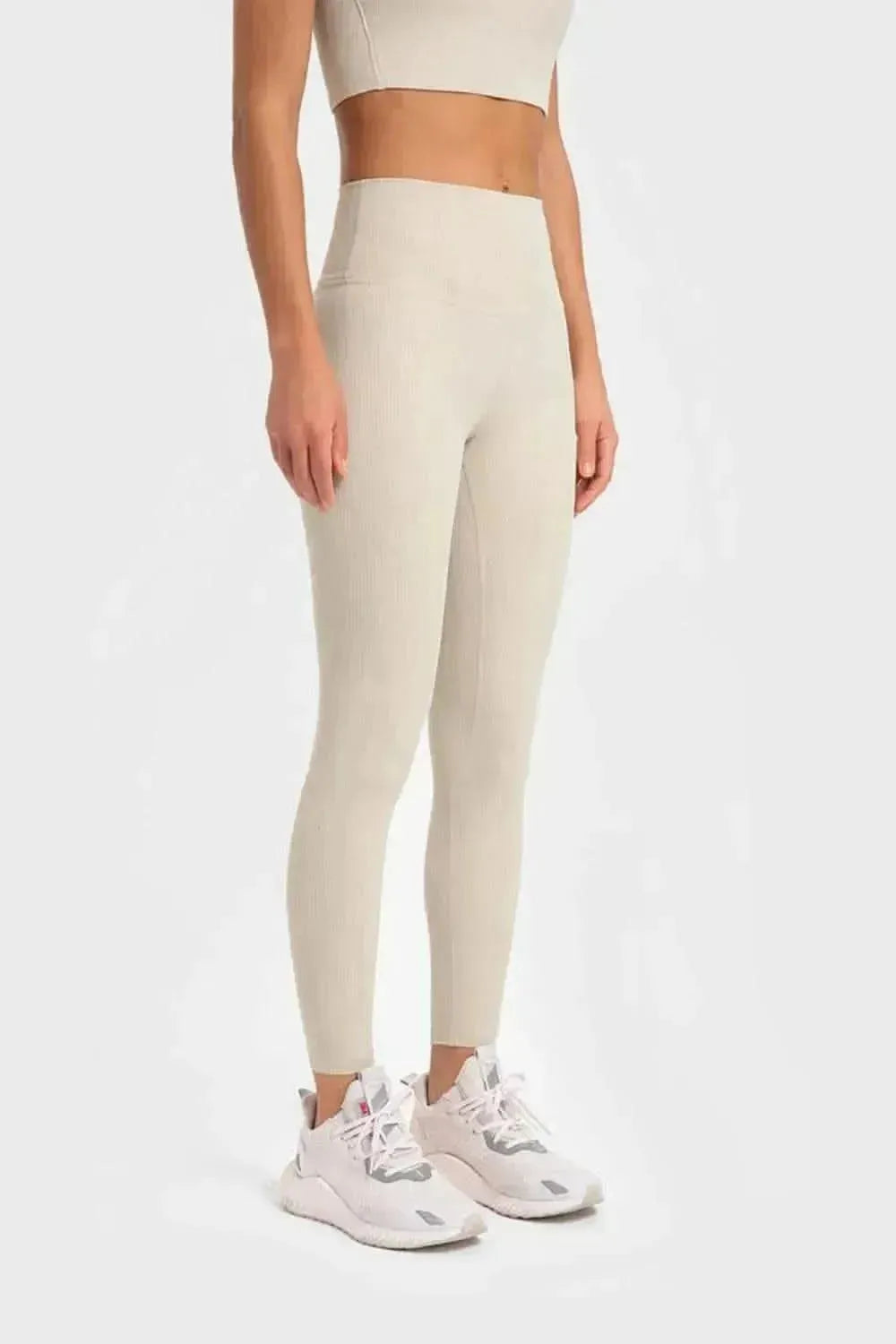 Highly Stretchy Wide Waistband Yoga Leggings - Bad Moms Club