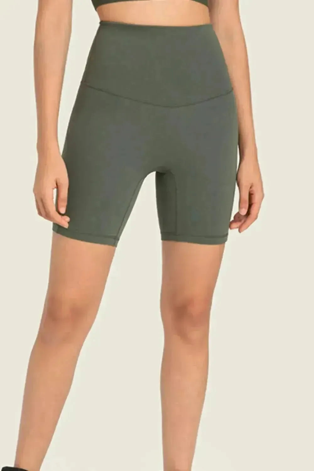 Seamless High-Rise Wide Waistband Biker Shorts - Bad Moms Club