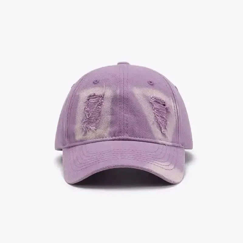 Distressed Cotton Baseball Cap - Bad Moms Club
