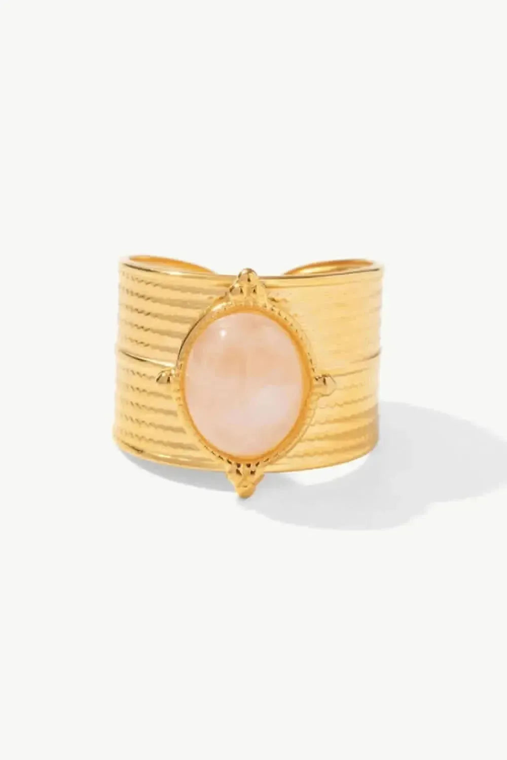 18K Gold-Plated Wide Open Ring - Bad Moms Club