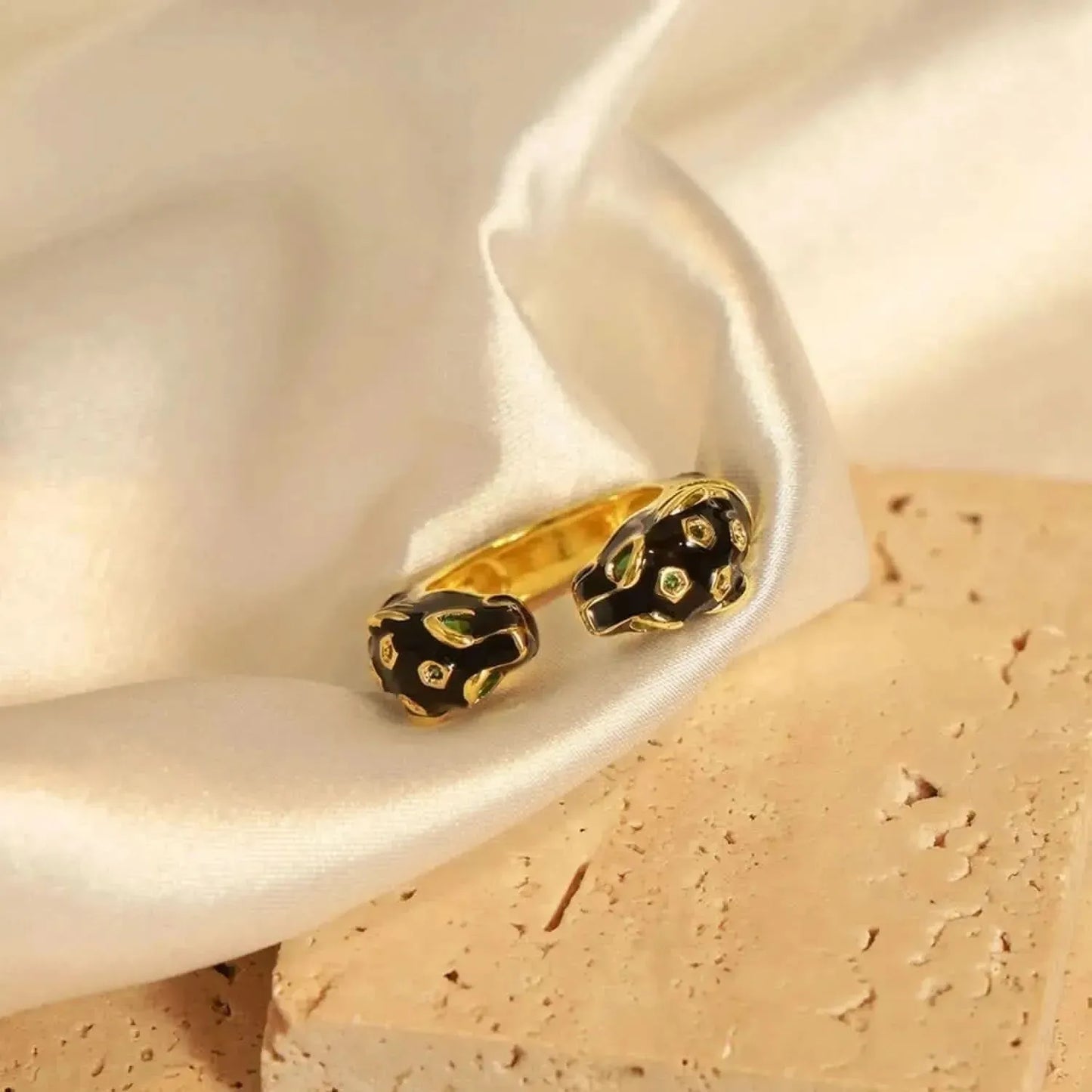 Inlaid Zircon Oil Drip Open Ring - Bad Moms Club