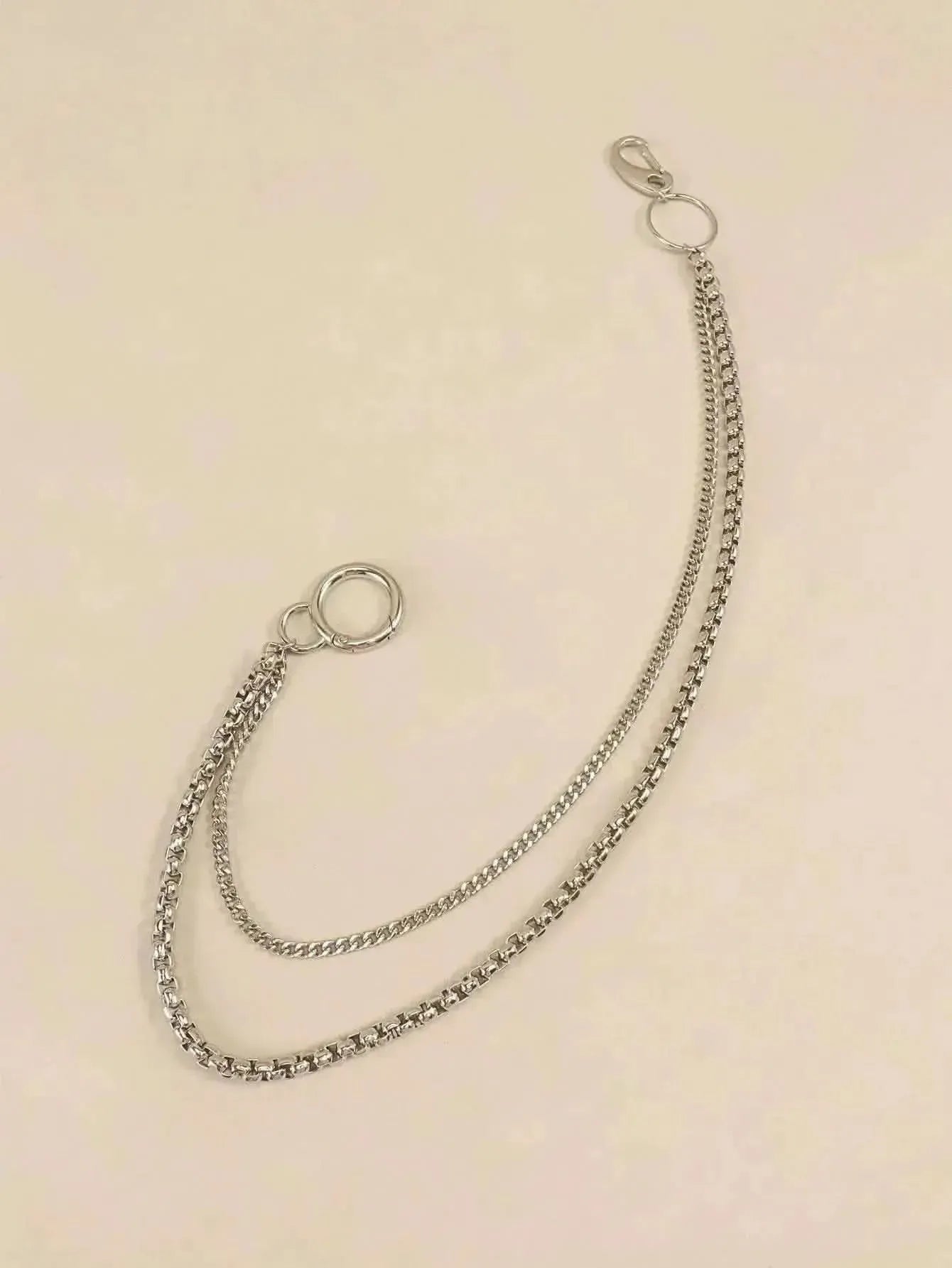 Double-Layered Metal Chain Belt - Bad Moms Club