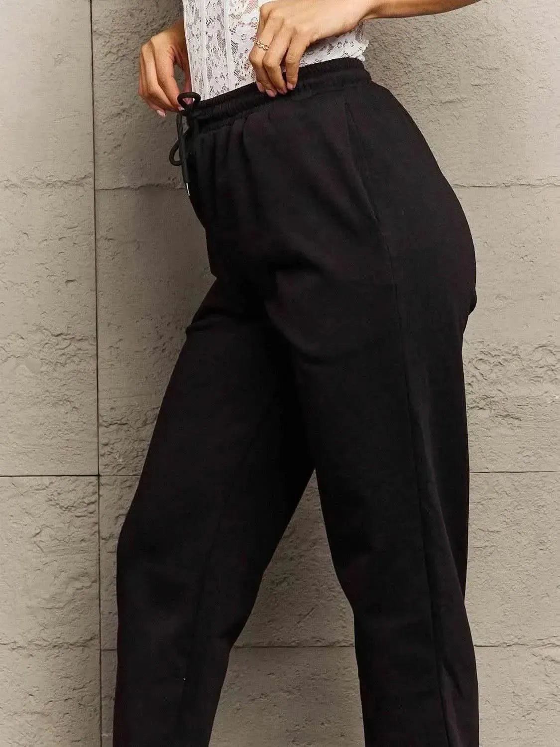 Simply Love Full Size Drawstring Sweatpants - Bad Moms Club