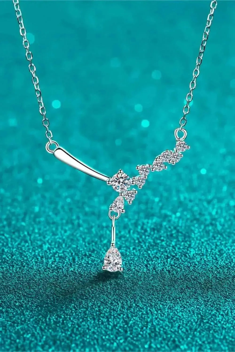 1 Carat Moissanite 925 Sterling Silver Necklace - Bad Moms Club