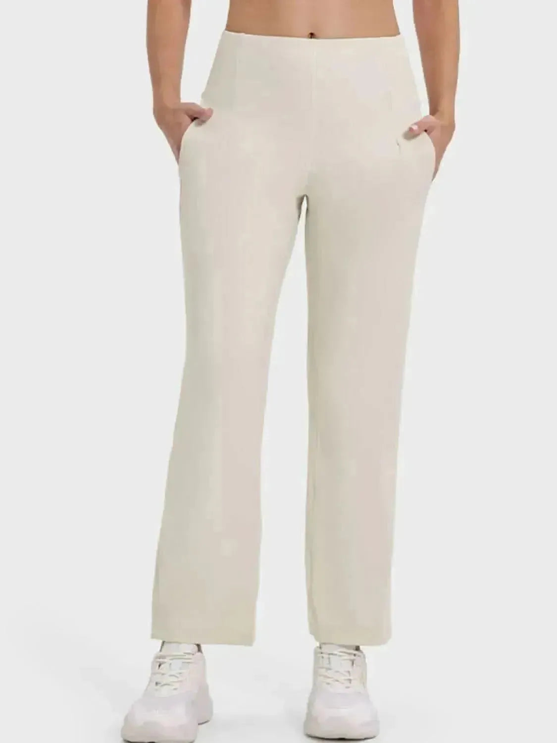 Pocketed High Waist Active Pants - Bad Moms Club