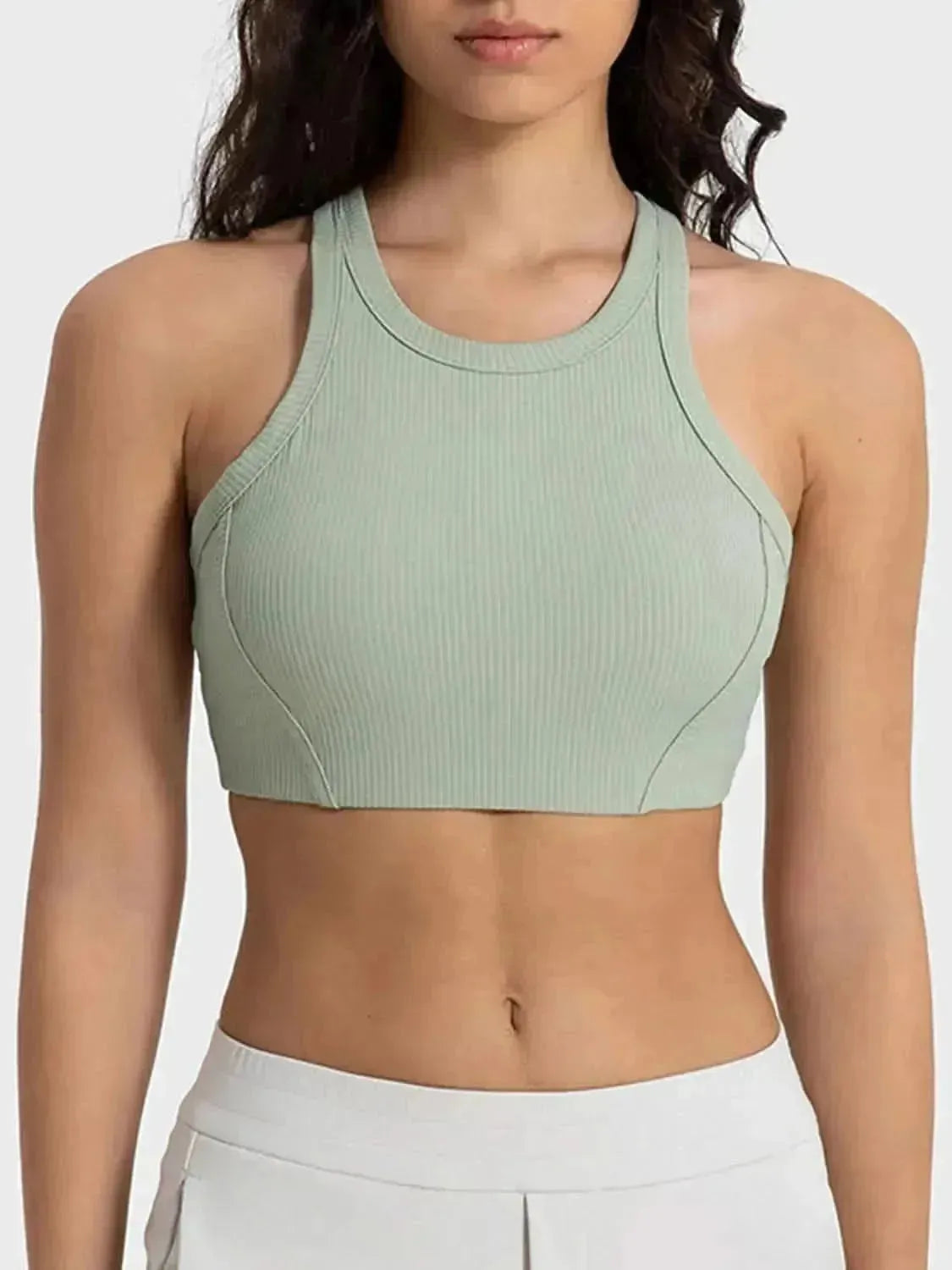Wide Strap Cropped Sport Tank - Bad Moms Club