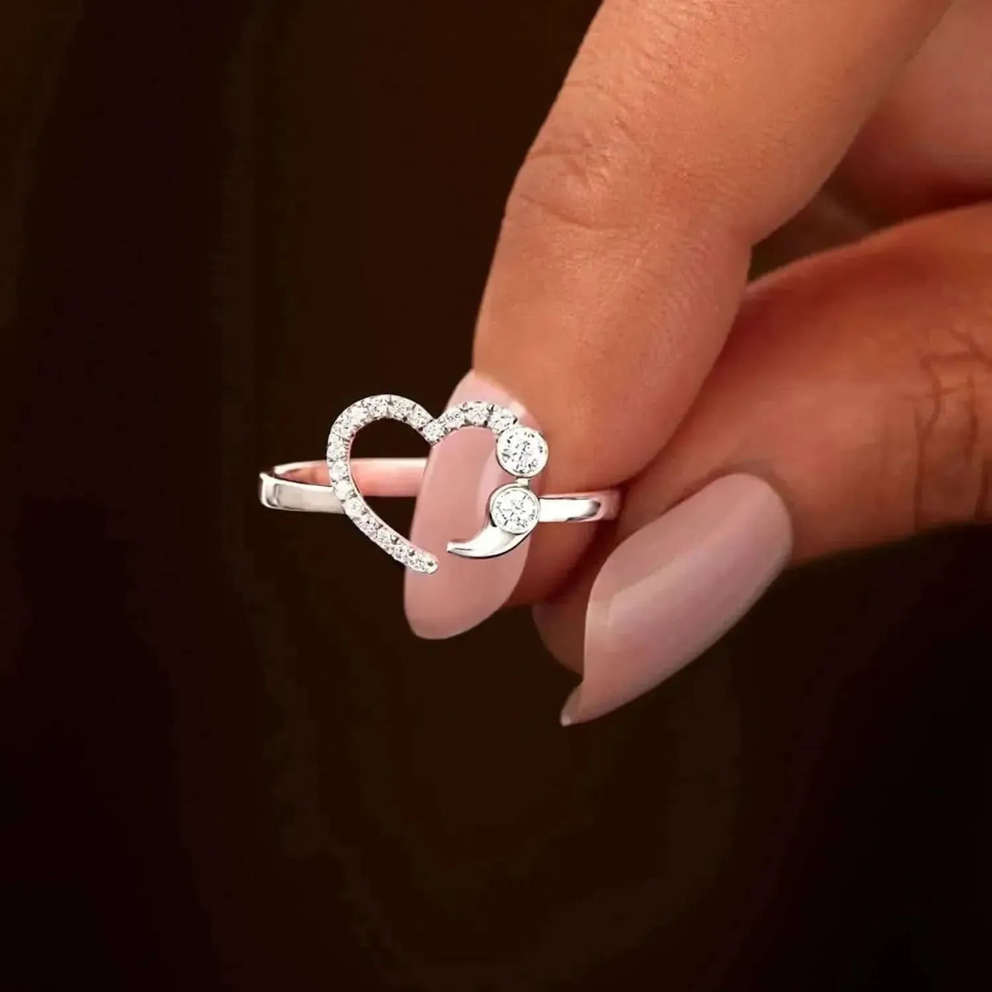 925 Sterling Silver Inlaid Zircon Ring - Bad Moms Club
