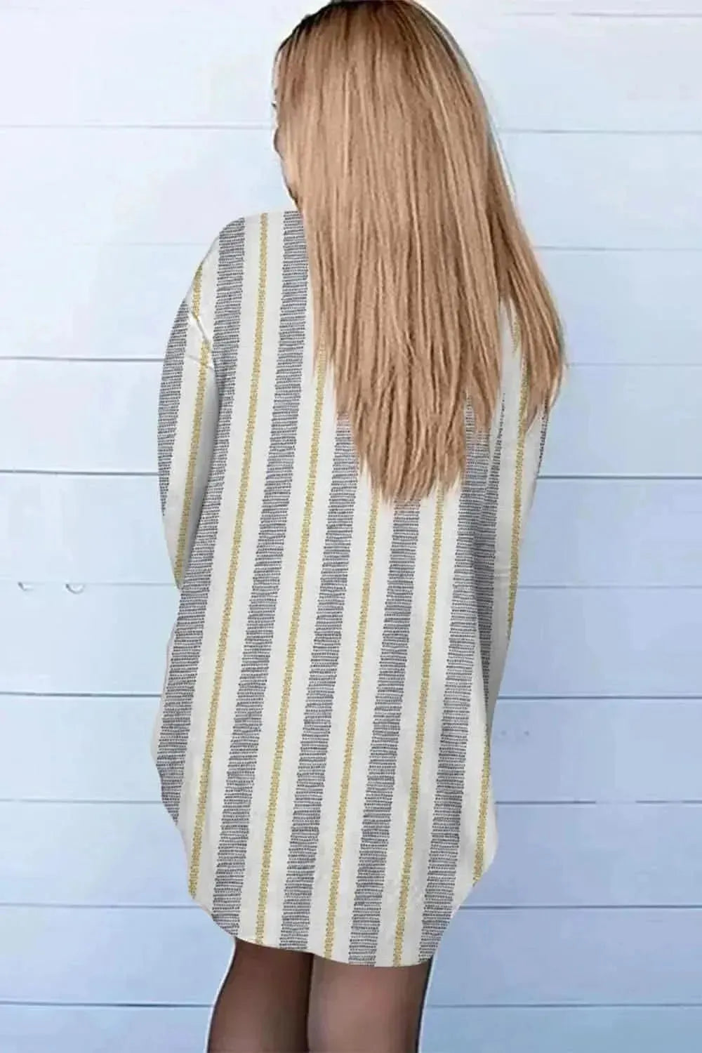 Printed Long Sleeve Cardigan - Bad Moms Club