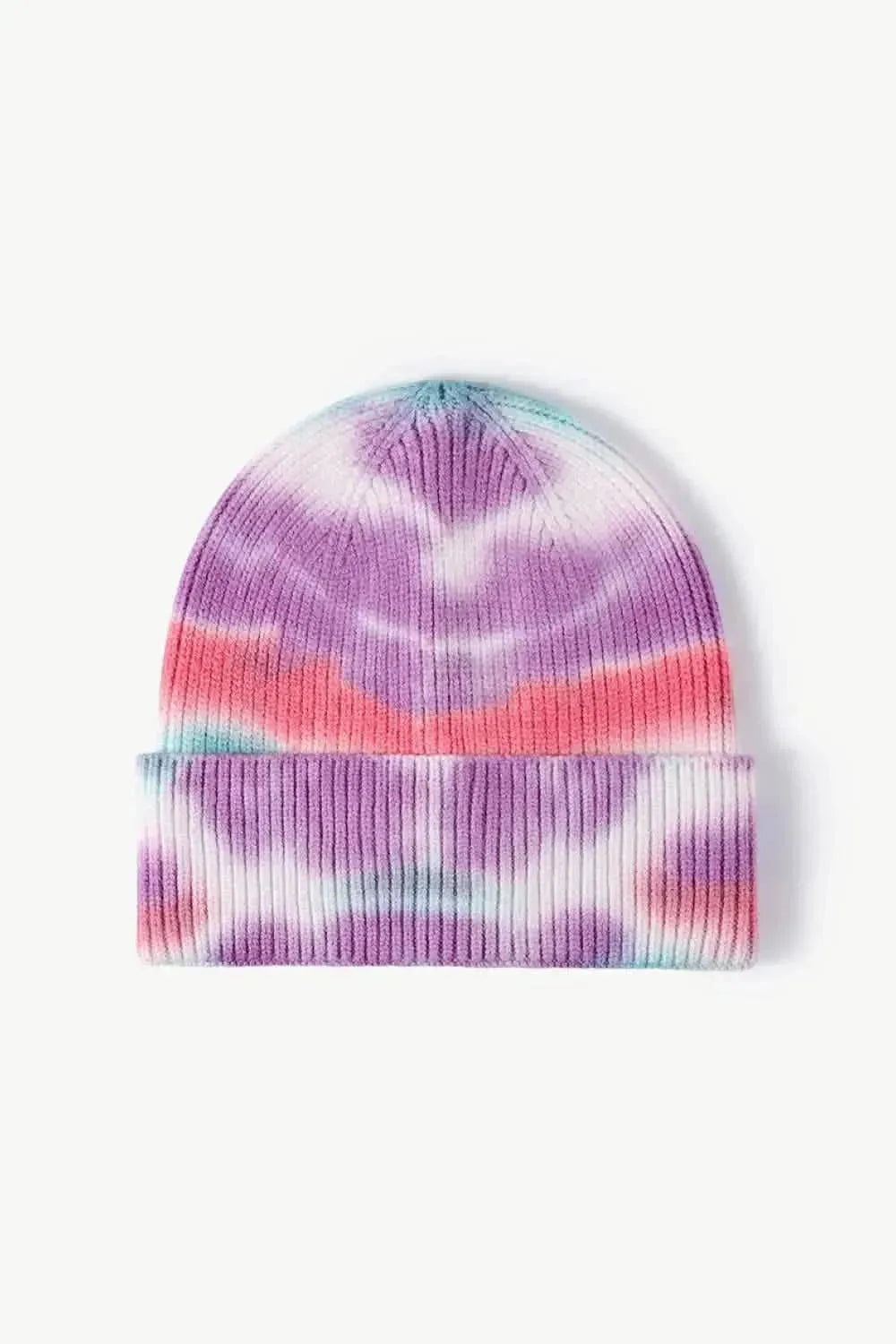 Tie-Dye Cuffed Knit Beanie - Bad Moms Club