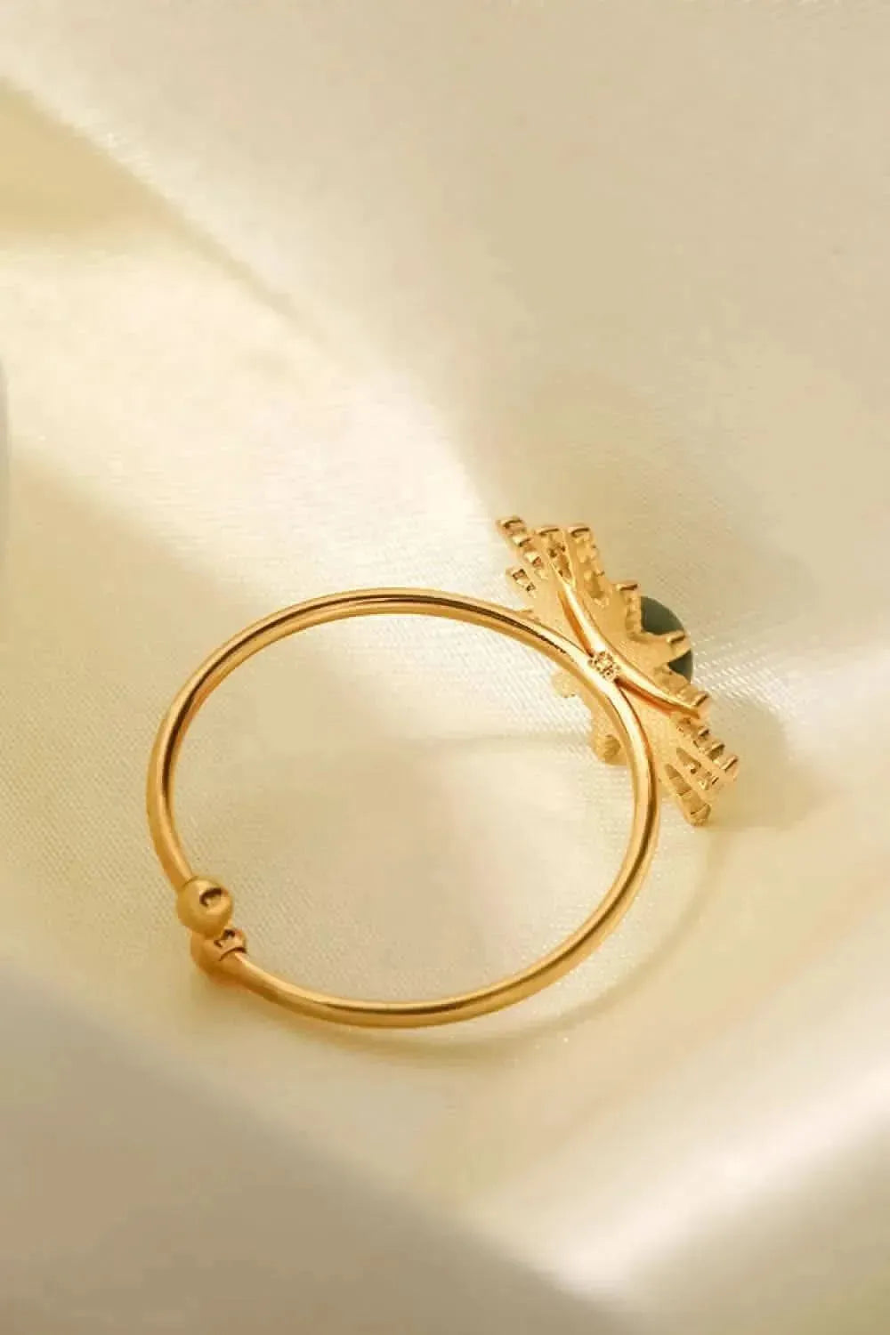 Natural Stone Sun Shape Open Ring - Bad Moms Club