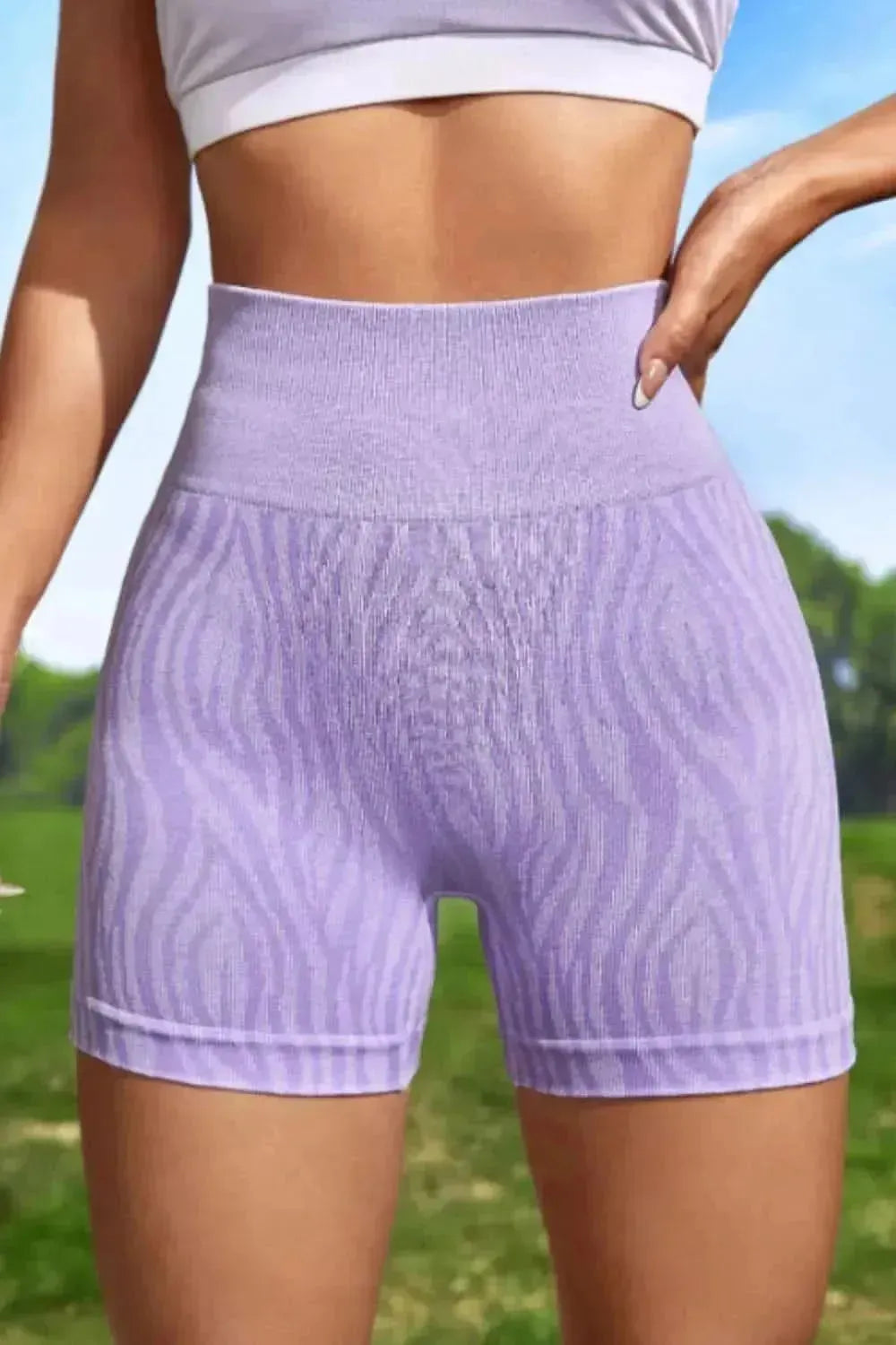 Wide Waistband Slim Fit Active Shorts - Bad Moms Club