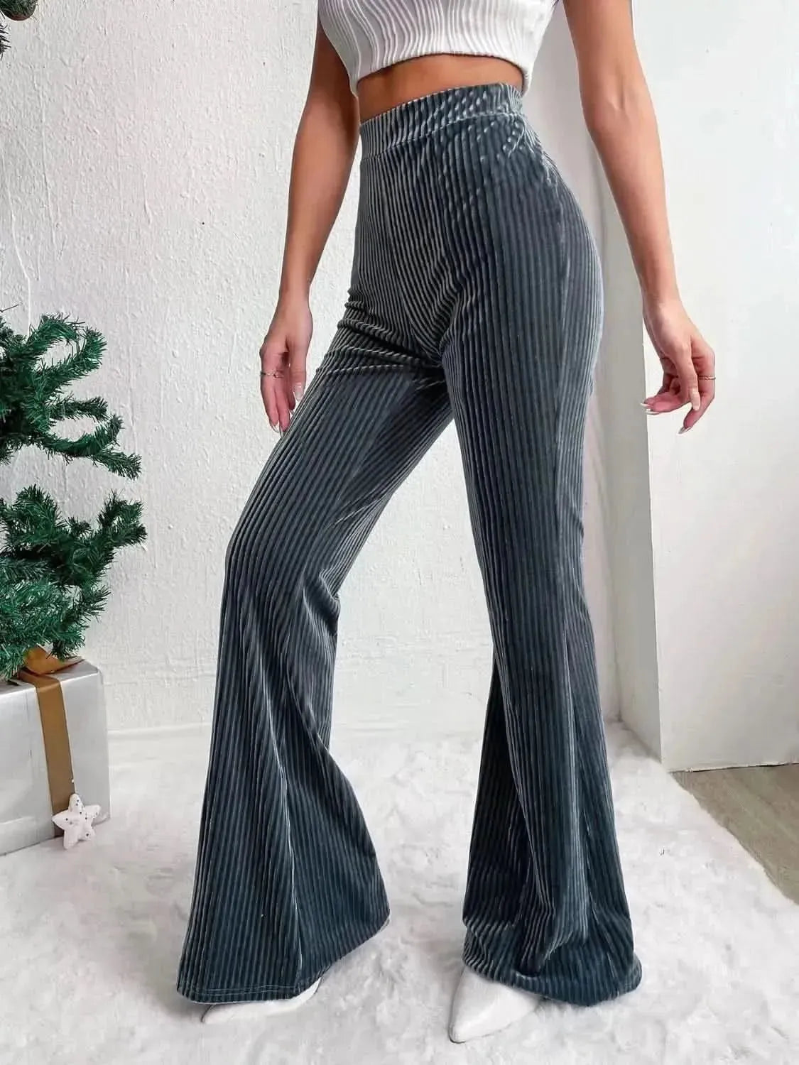 High Waist Flare Pants - Bad Moms Club